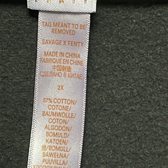 Savage X Fenty - Forever Savage Showgirl Hooded Gray Onesie - Picture 9 of 9